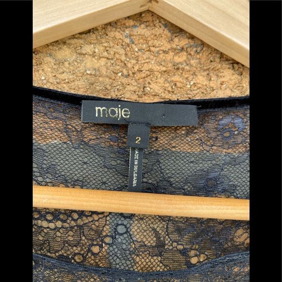 Maje mesh dress size 2 - Picture 5 of 9